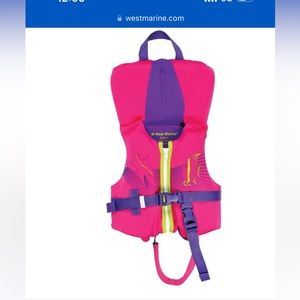West Marine Deluxe Kids’ Rapid Dry Life Jacket; Infant Size (less than 30 lbs)